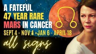 Mars Rare Long Stay in Cancer Square the Nodes!  ALL SIGNS