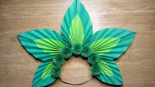 HOW TO MAKE LEAVES HEADDRESS / FOLIAGE HEADPIECE / FANTASY COSTUMES