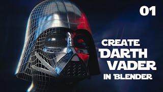 Blender Tutorial : Star Wars Darth Vader Helmet - 01