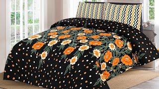 3 Pic cotan saloconeya frell dabbal bad sheet Rs 2000 online shoping