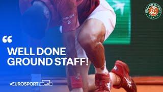 Novak Djokovic blasts 'dangerous' courts after falling on slippery clay 