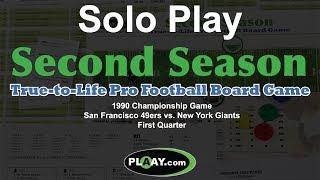 Second Season Football - Solo Play