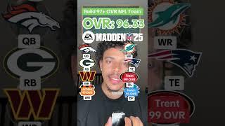 Build a 97+ Overall Team in Madden 25  #nfl #shorts