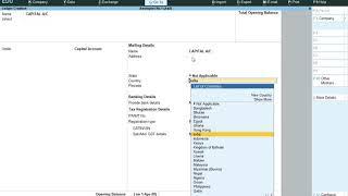 Ledger Creation in  Tally  Prime