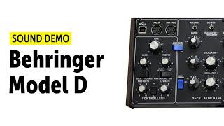 Behringer Model D Sound Demo (no talking)