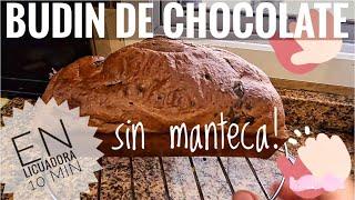 BUDIN INTEGRAL DE CHOCOLATE Y BANANAEN LICUADORA | RE FACIL Y RIQUIIIISIMO