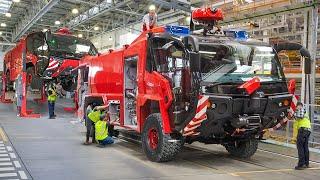 How Germany Builds its Bulletproof Fire Trucks Inside Massive Factory - Production Line