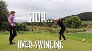 Shorter golf swing for more distance