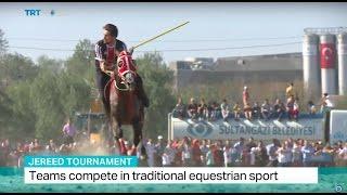 Jereed Tournament: Teams compete in traditional equestrian sport