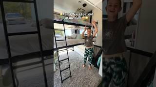 BUNK BED- No ladder needed #rvlife #shorts