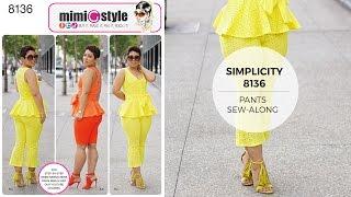 How to Sew Pants with Mimi G Simplicity Pattern 8136