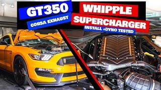 Shelby GT350 Gains 350 HP with Whipple Supercharger DYNO TESTED!!