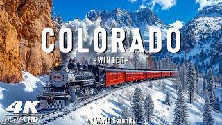 Colorado Winter Wonderlands 4K  Snowy Peaks, Frosted Forests, and the Magic of the Rockies