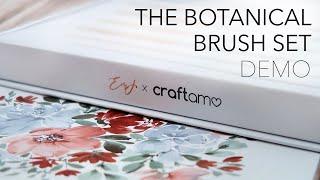 MY NEW BRUSH SET! The Botanical Brush Set Unboxing And Demo!