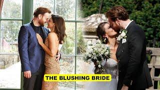 Soap star Faye Brookes ties the knot with Iwan Lewis in Cotswolds church ceremony
