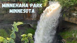 An afternoon trip to Minnehaha Park and Minnehaha Falls in Minneapolis, Minnesota