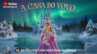 O vovô no castelo da amiga a Princesa Starlight, com uma linda aurora boreal .