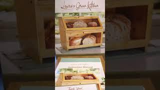 LAURA'S GREEN KITCHEN Extra Large Double Compartment Bread Box Review, Well made and perfect to pres