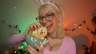 ASMR Eating Chocolate Chicken ˖ & Bunny  PERSONAL ATTENTION