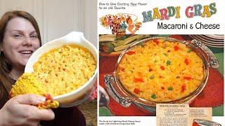 1951 MARDI GRAS Macaroni and Cheese recipe - foods for Lent