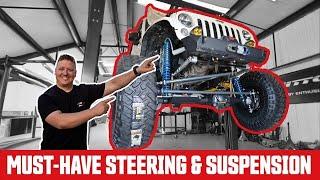 MUST HAVE JK Steering & Suspension Upgrades, Ultra4 Jeep Rubicon Rebuild | Driving Line BUILDS