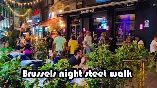 Brussels nightlife in weekend