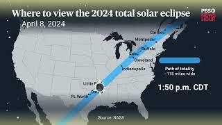 WATCH: Where is the solar eclipse's path of totality?