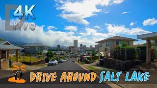 Salt Lake Hawaii | Airport to Salt Lake, Ice Palace | Honolulu, Oahu  Hawaii 4K Driving