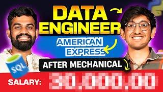  Mechanical to Data Engineer at American Express : The Complete Roadmap! ️| Free 1:1 Mentorship