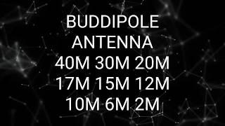 Dipolo portátil BUDDIPOLE 40 30 20 17 15 12 10 6 y 2M