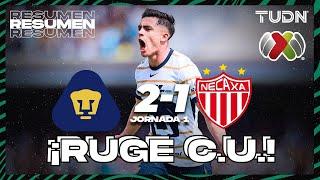 Resumen y goles | Pumas 2-1 Necaxa | Liga Mx - CL2025 J1 | TUDN