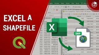 Convierte tabla Excel a Shapefile con QGIS  | 2020