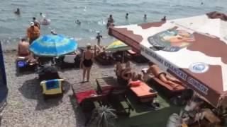 СКАЗОЧНАЯ АКВАТОРИЯ ЧЕРНОГО МОРЯ в ГУРЗУФЕ. КРЫМ.