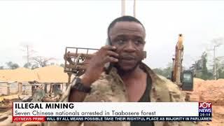 Illegal Mining: Seven Chinese nationals arrested in Taabosere forest - Joy News Prime (12-1-21)