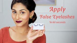 The easiest way to apply FALSE LASHES! #shorts