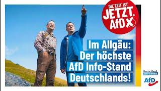 Deutschlands höchster AfD-Infostand in 1.400 Metern Höhe!