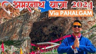 अमरनाथ यात्रा 2024 Via PAHALGAM | 35km पद यात्रा सम्पूर्ण जानकारी