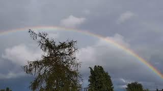 Doppelter  Regenbogen nach Starkregen!