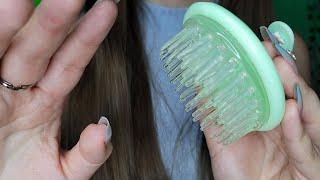 asmr brushing your hair and scalp massage ‍️