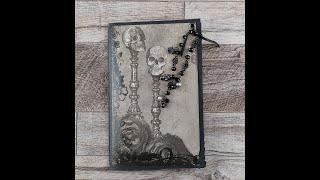 Handmade Gothic Junk Journal Folio Flip Through