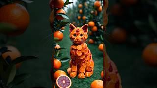  Cat made out of FRUIT!