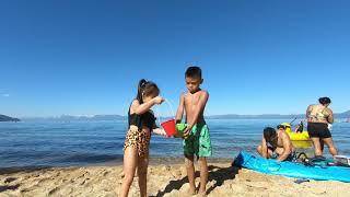 Sand Harbor Beach Lake Tahoe, Nevada July 18 2023.