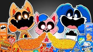 Convenience Store ORANGE BLUE Food Mukbang DOGPRESSED Family | Poppy Playtime 3 Animation | ASMR