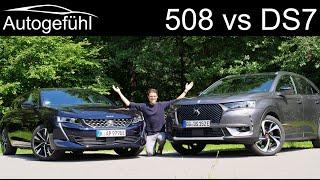 DS7 Crossback 4x4 vs Peugeot 508 SW PHEV comparison REVIEW SUV vs Estate - what’s better?