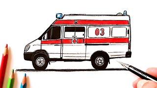 How to draw an Ambulance | How to learn to draw