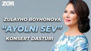 Zulayho Boyhonovaning "AYOLNI SEV" konsert dasturi (2019)