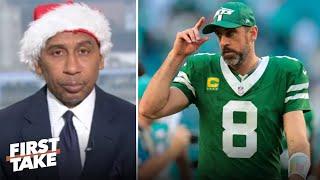 FIRST TAKE | It's time for Aaron Rodgers to hang up cleats! - Stephen A. calls for Jets QB to retire