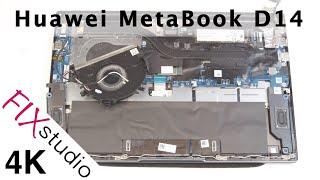 Huawei MateBook D14 - disassemble [4k]