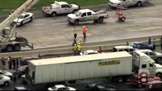 Dallas, TX Floods, May 29, 2015 - Crews work to alleviate traffic on Loop 12