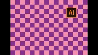 How To Make Checkerboard Texture/Pattern In Adobe Illustrator